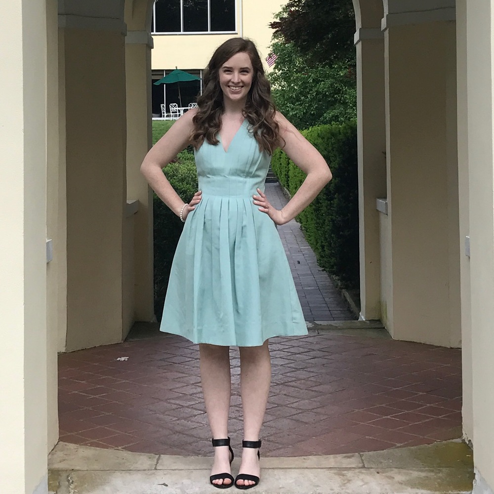 Teal A-Line Dress